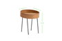 Hanah Home Ilo Mesa Auxiliar Natural y Madera
